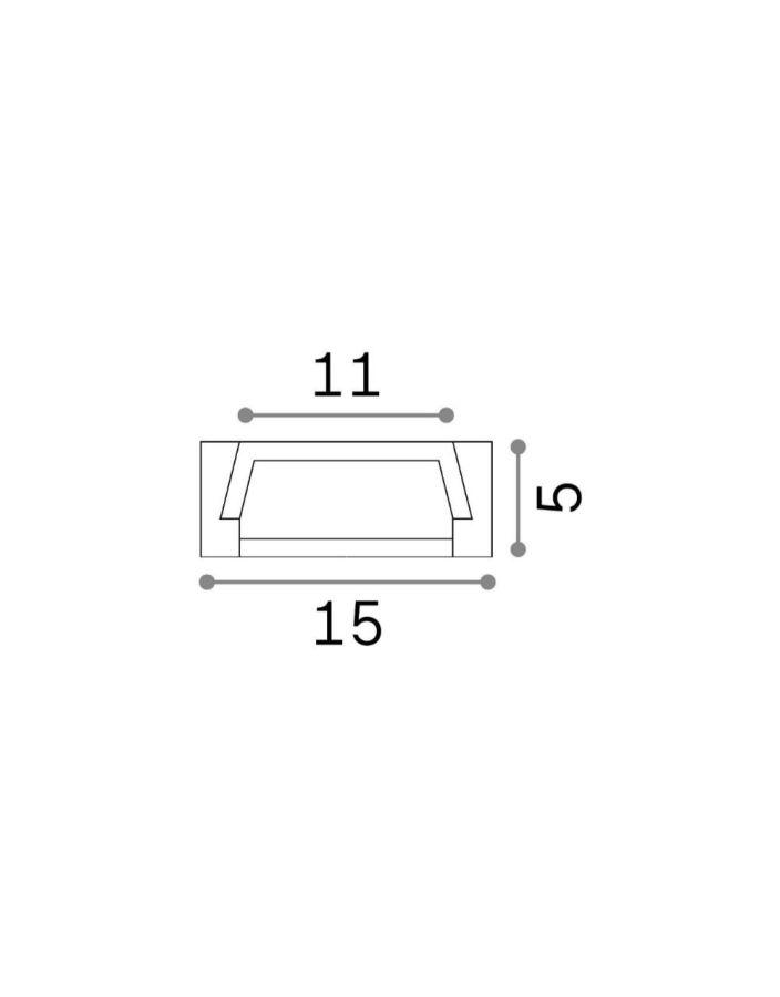 SLOT SUR D15xD5 3000 mm WH Ideal Lux 204598