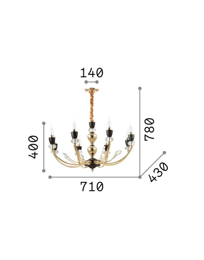 VANITY SP8 Ideal Lux 206622