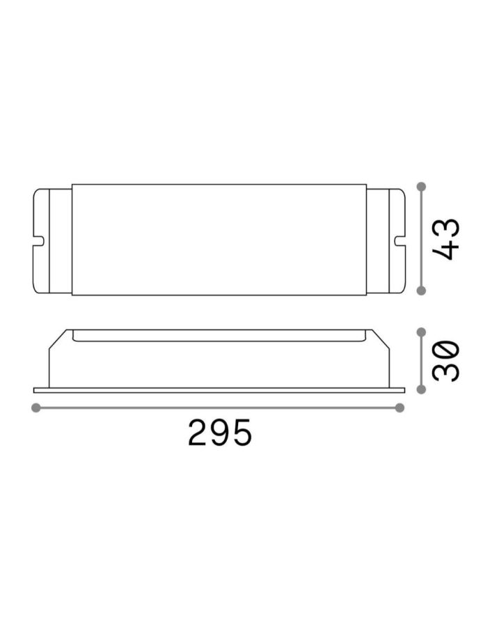 STRIP LED DRIVER DALI/PUSH 080W 24Vdc Ideal Lux 244563