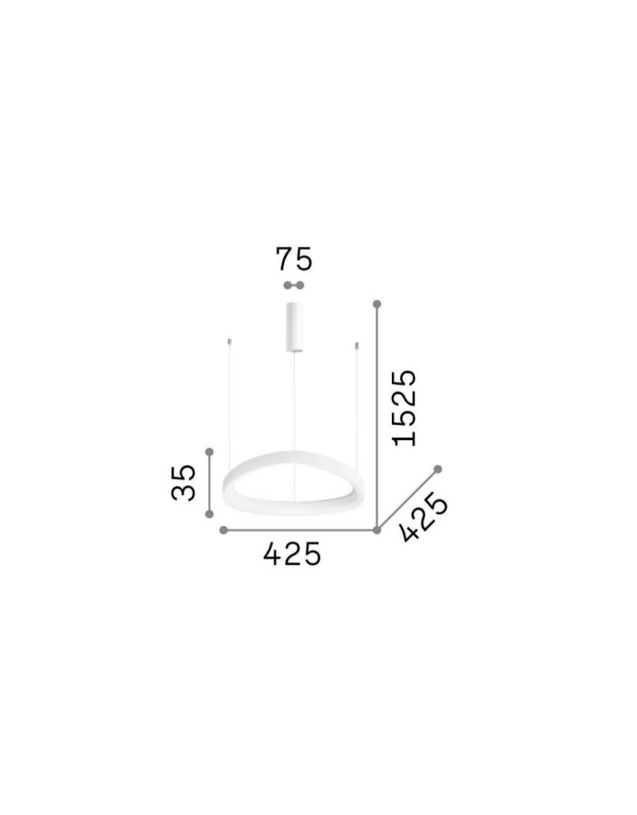 GEMINI SP D042 ON-OFF BIANCO 3000K Ideal Lux 247229