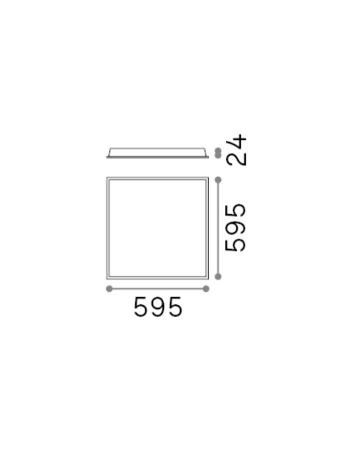 LED PANEL FI CRI80 3000K Ideal Lux 249711