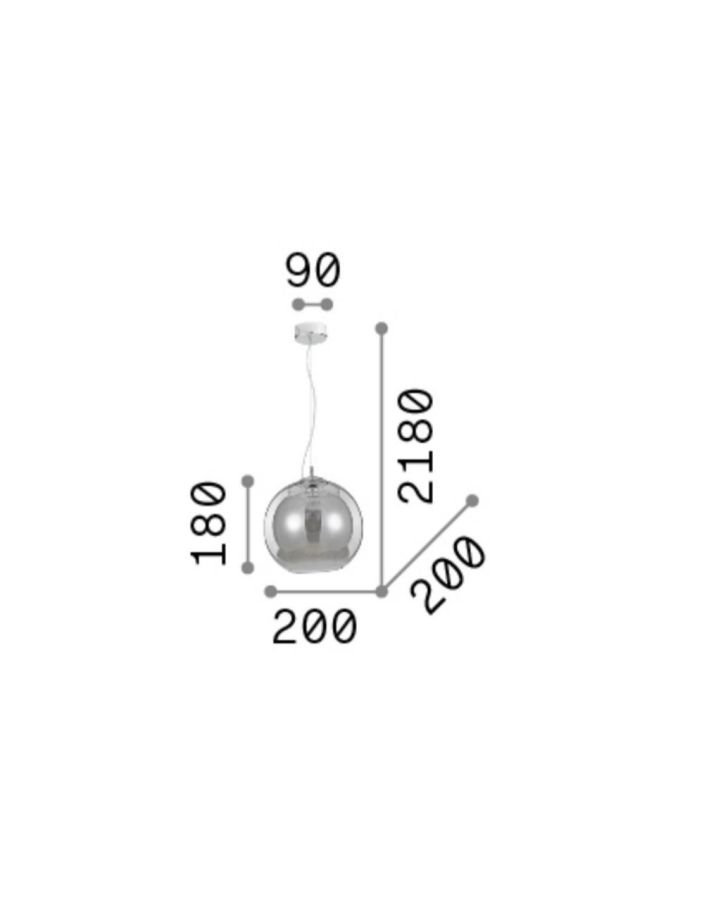 NEMO SP1 D20 RAME Ideal Lux 250328