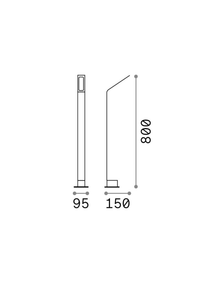 AGOS PT H80 3000K ANTRACITE Ideal Lux 254319