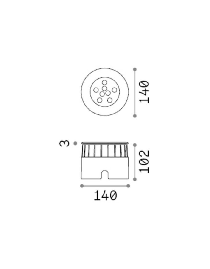 FLOOR PT D14 Ideal Lux 255682