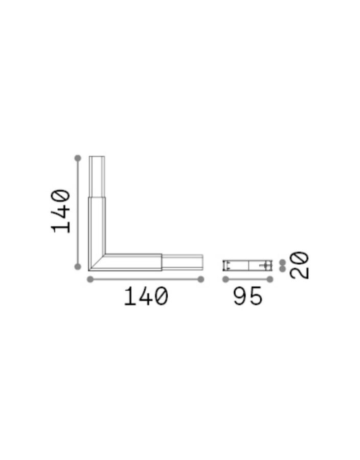 LINUS CORNER 4000K WH Ideal Lux 268149
