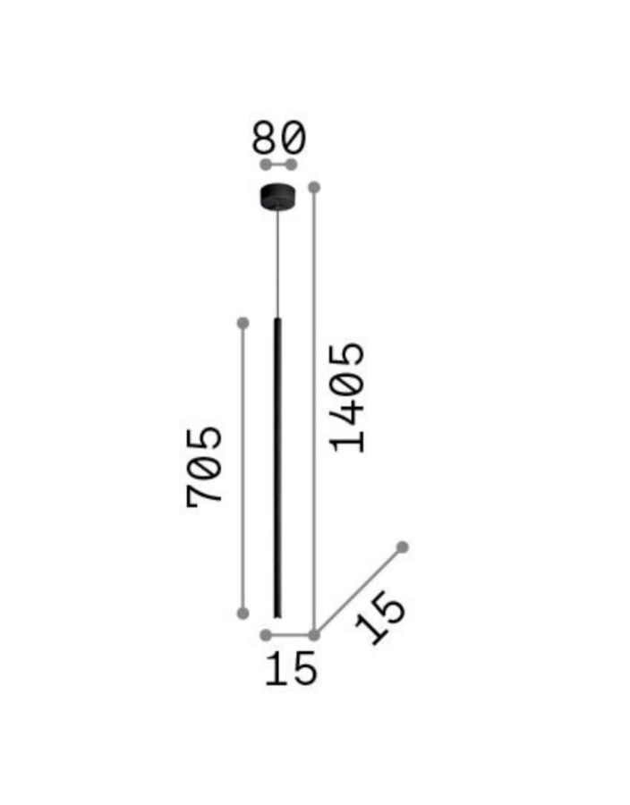 FILO SP1 LONG WIRE BIANCO 3000K Ideal Lux 300818