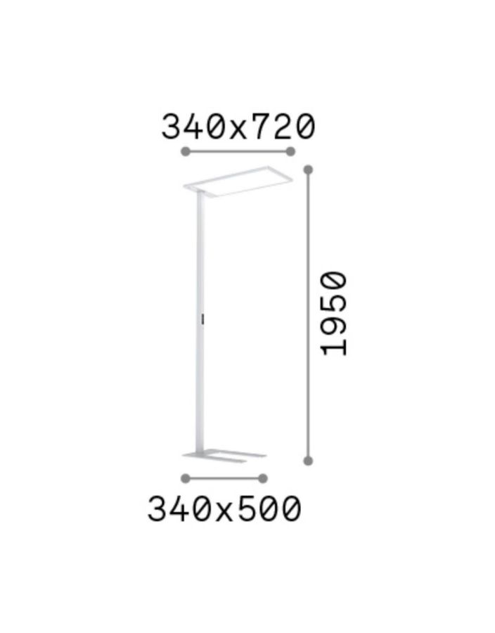 COMFORT-1 PT 4000K NERO Ideal Lux 306469
