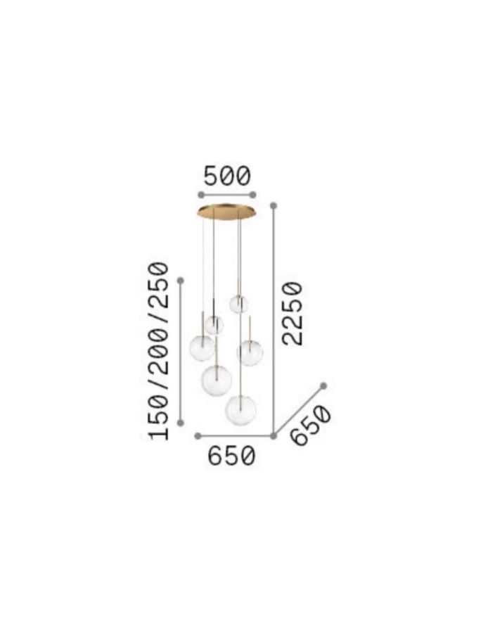 EQUINOXE SP6 CROMO Ideal Lux 317250
