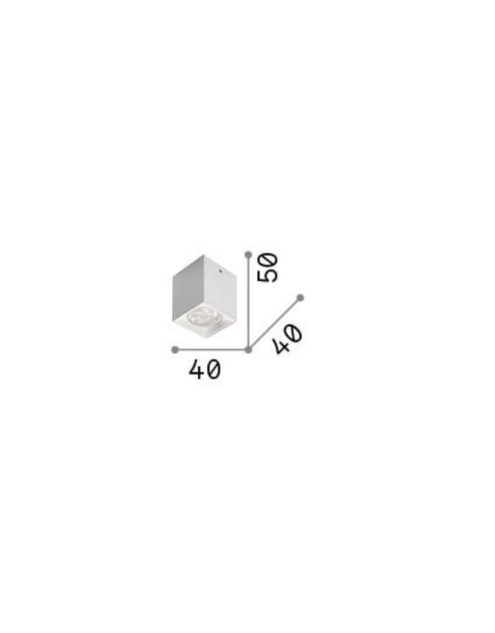 NITRO PL SQUARE D04 BIANCO 3000K Ideal Lux 319797
