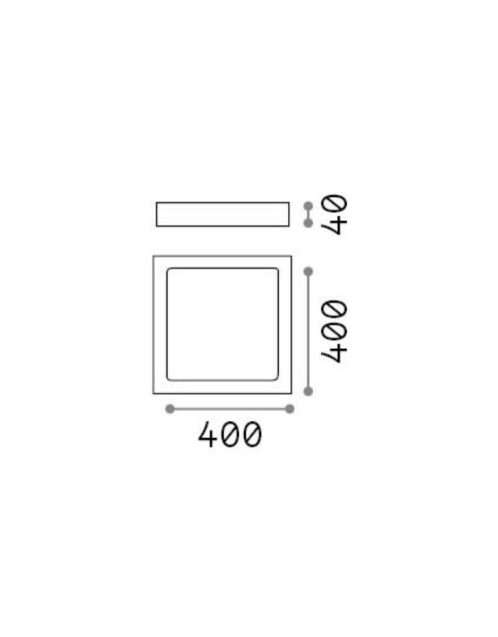 UNIVERSAL PL D40 SQUARE 4000K Ideal Lux 321660