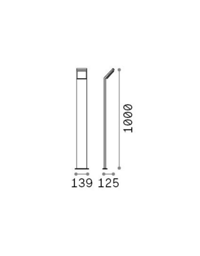 STYLE PT H100 GRIGIO 4000K Ideal Lux 322353