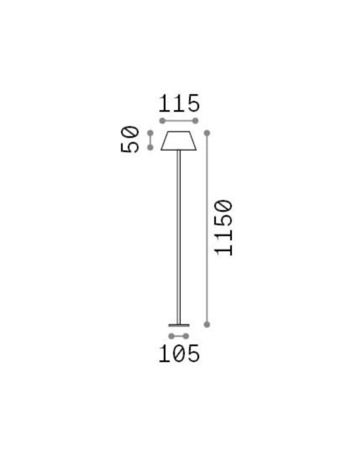 PURE PT NERO Ideal Lux 328515