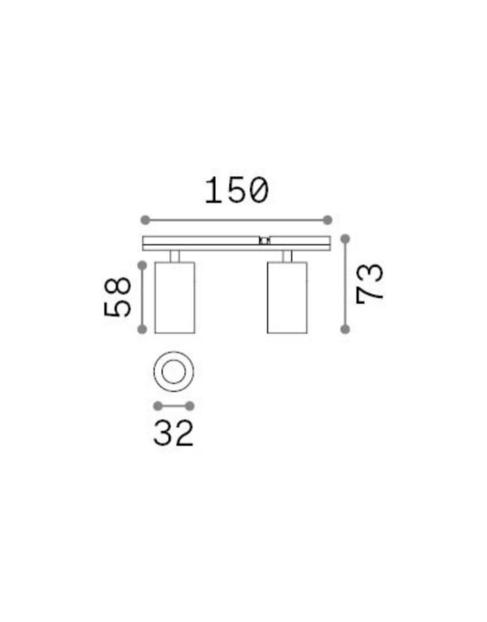 STICK TRACK DOUBLE 10W 3000K Ideal Lux 329536