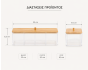 Κουτί Αποθήκευσης Καλλυντικών από PS/Bamboo 23x9.5x6.5cm MRShome DF-0065000
