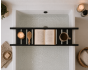 Ραφάκι Μπανιέρας Bamboo 68x15cm Black MRShome DF-0087000