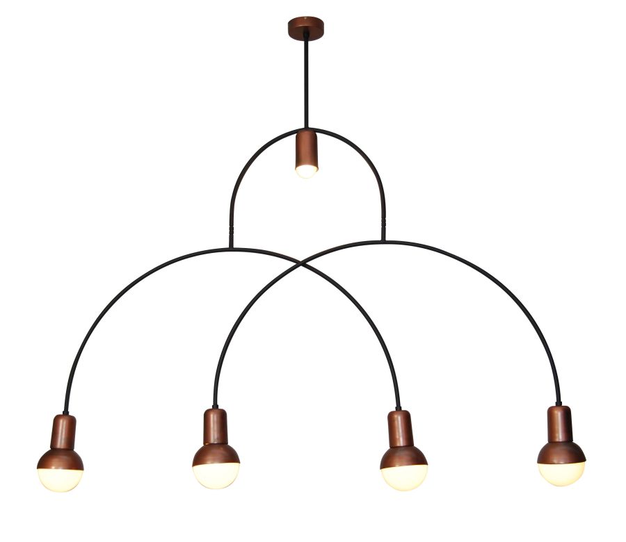 HL-3523-5 CHRISTOPHER OLD COPPER & BLACK PENDANT HOMELIGHTING 77-3792