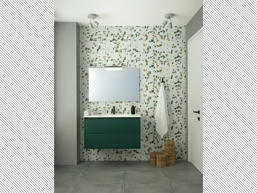 Σετ Έπιπλο Μπάνιου 81*50*50εκ.Βάση-Νιπτήρας,Δρυς Κυπαρισσί,Καθρέπτης, Φωτιστικό Savvopoulos Comfort 003