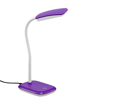 Φωτιστικό Γραφείου Μωβ 11xH36cm με Εύκαμπτο Βραχίονα LED 3,5w 3000K 350lm Trio Lighting Boa R52431193