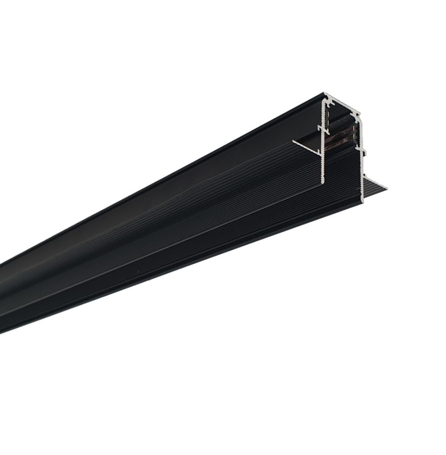 Μαγνητικό Track Rail Χωνευτό Trimless 1m με Tάπες και Κάλυμμα Viokef 02/0202-1