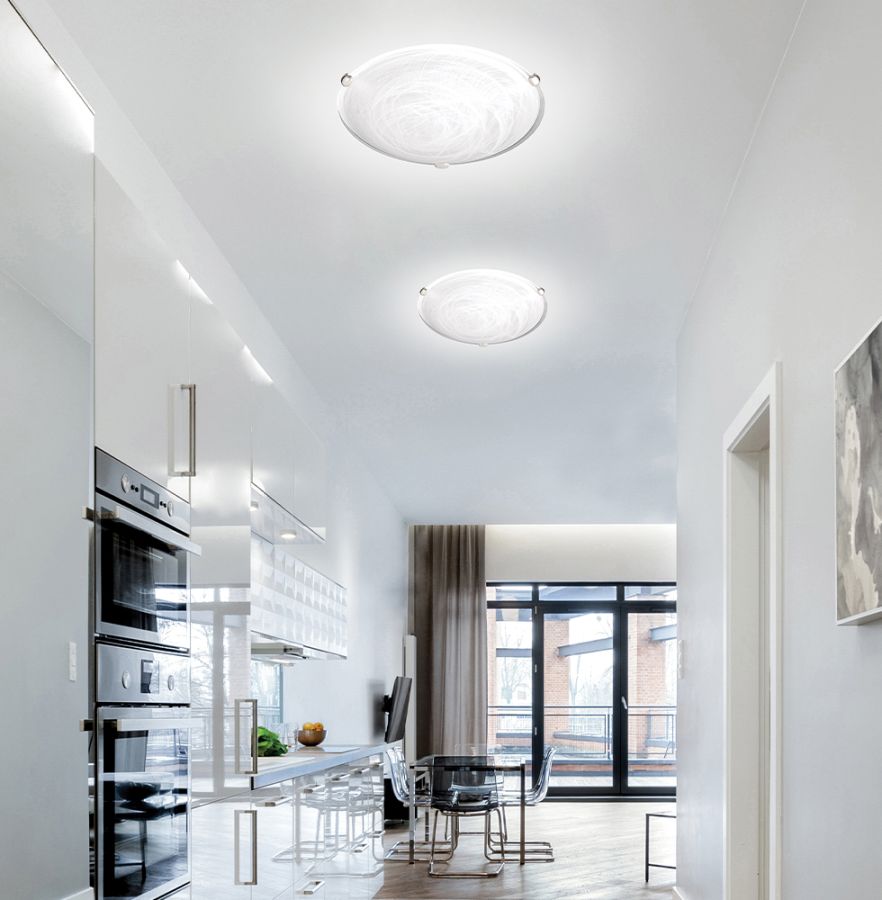 Πλαφονιέρα D:300 Λευκή Electra Viokef 3913000