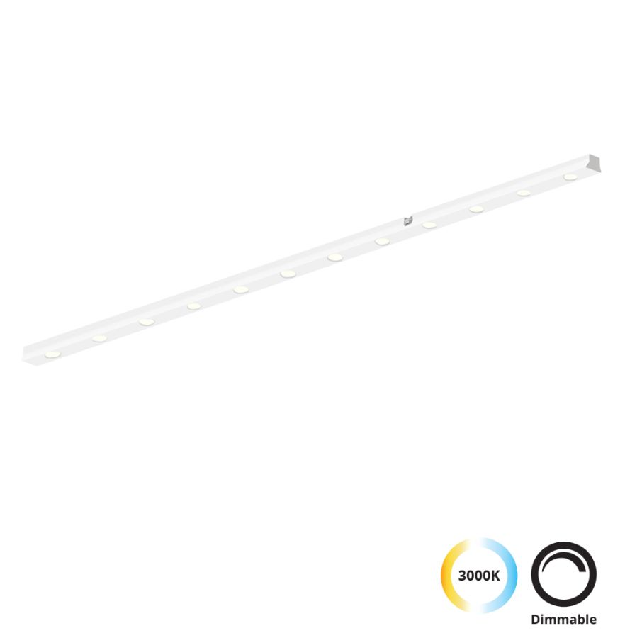 Linear Antiglare για Λευκή Μαγνητική Ράγα L600 Slim Magnetic Viokef 4288601