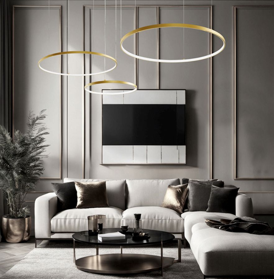 Κρεμαστό Φωτιστικό Χρυσό Maximos Viokef 4301101