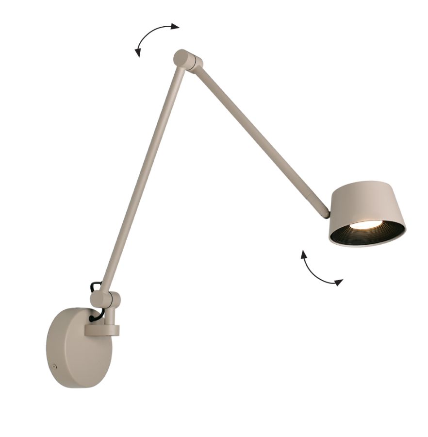 Φωτιστικό Τοίχου Μπεζ Savina Viokef 4329601