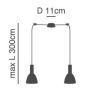 SE21-GM-4-BL2-MS2 ADEPT TUBE Gold Matt Pendant Black Metal Shade+ HOMELIGHTING 77-8641