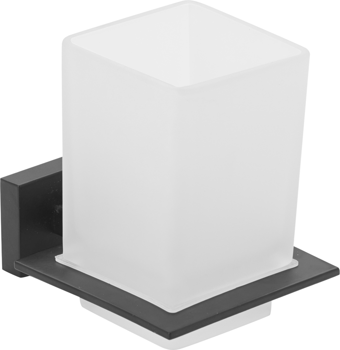 Ποτηροθήκη Γυαλί Μαύρο Bronze Art Lugano 20X6-MM