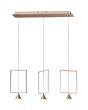 Φωτιστικό Κρεμαστό Led Dimmable 24w 2160lm 3000K Μέταλλο Λευκό Ματ Fabas Sirio 3390-49-102