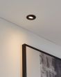 Χωνευτό Σποτ Στρογγυλό Μαύρο 8,8x8,8cm LED 2700-6500K 345lm Ρυθμιζόμενο Εφαρμογή-Τηλεχειριστήριο Eglo Saliceto 99669