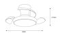 it-Lighting CLARK Ανεμιστήρας Οροφής με LED 24W, DC Μοτέρ & Smart App - Total White 102001110