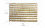 Πατάκι Μπάνιου 40x60cm Καφέ/Λευκό MRShome DF-0063001