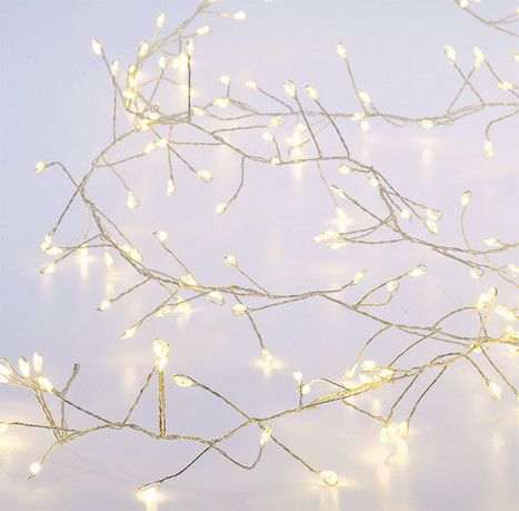 1500Led Λαμπάκια Φοίνικας Copper Cluster Με Μετασχηματιστή Ip44 8 Προγραμμάτων ,15 Μέτρα (Kelvin: 2.500 - 3.000) , Με Καρούλι Αποθήκευσης Lianos 63436