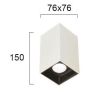 Φωτιστικό Οροφής Τετράγωνο Glam Viokef 4240500