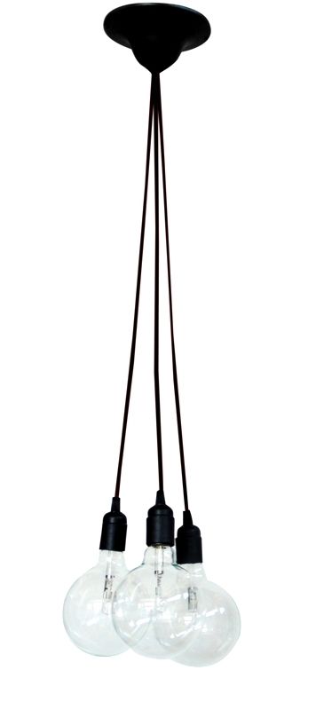 Κρεμαστό φωτιστικό KA-01TS 3/L BLACK CABLE Heronia 31-0199