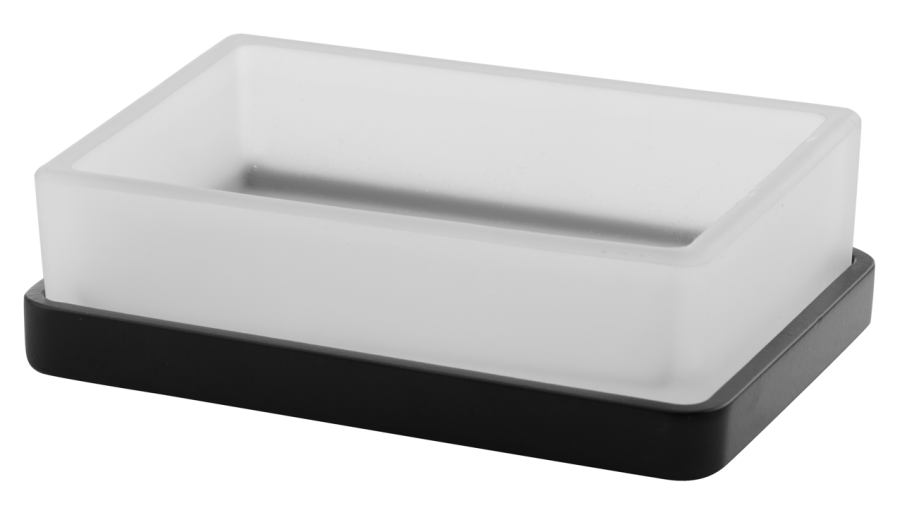 Σαπουνοθήκη Γυαλί Μαύρο Bronze Art Επικαθήμενα 14M3-MM-M