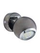 Σποτ Μονόφωτο D7x13cm 1xGU10 2,8w 3000Κ 250lm Ατσάλι Νίκελ-Μαύρο Eglo Bimeda 31005