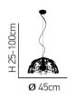 HL-3586-1PL BALE OLD BRONZE PENDANT HOMELIGHTING 77-4039
