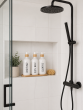 Σετ Μπάνιου με 3 Dispenser σε Δίσκο Μπαμπού White MRShome DF-0074000