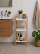Ραφιέρα Μπάνιου από Bamboo & MDF με 3 Ράφια Natural/White MRShome DF-0090000