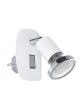 Φωτιστικό Πρίζας με διακόπτη Spot Led 3w Warm White 240lm Λευκό White Eglo Mini 4 92925