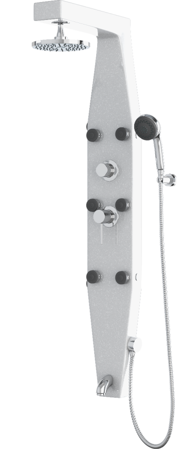 Sanitec Α 802 Στήλη Ντους Α-802-14-Metallic-Ice