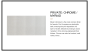 Horus Naja Contemporary Collection - Wall Arm L. 480 Mm + Square Design Flange - Chrome 92.966-CH