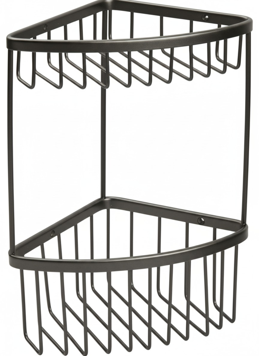 Σπογγοθήκη Γωνιακή Διπλή Γραφίτης Bronze Art Σπογγοθήκες 16H8-81-2