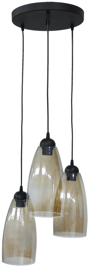 Φωτιστικό GL-5050 PENDEL 3L BL-FUME Heronia 02-0283