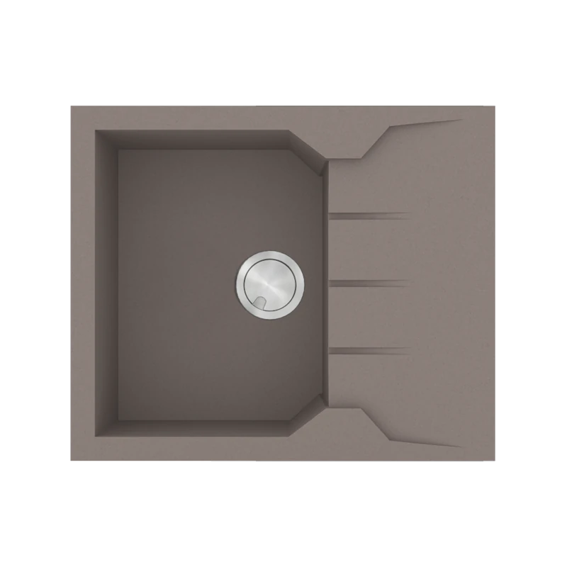 Νεροχύτης Κουζίνας 60x50cm Γρανίτης Ένθετος ερμάριο 50cm Sanitec Ultra Granite 812-34-Sienna 