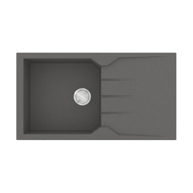 Νεροχύτης Κουζίνας 86x50cm Ένθετος Ερμάριο 55cm Γρανίτης Sanitec Ultra Granite 814-35-Pietra 