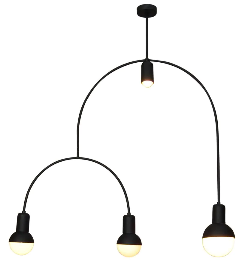 HL-3523-4 CHRISTOPHER BLACK PENDANT HOMELIGHTING 77-3785